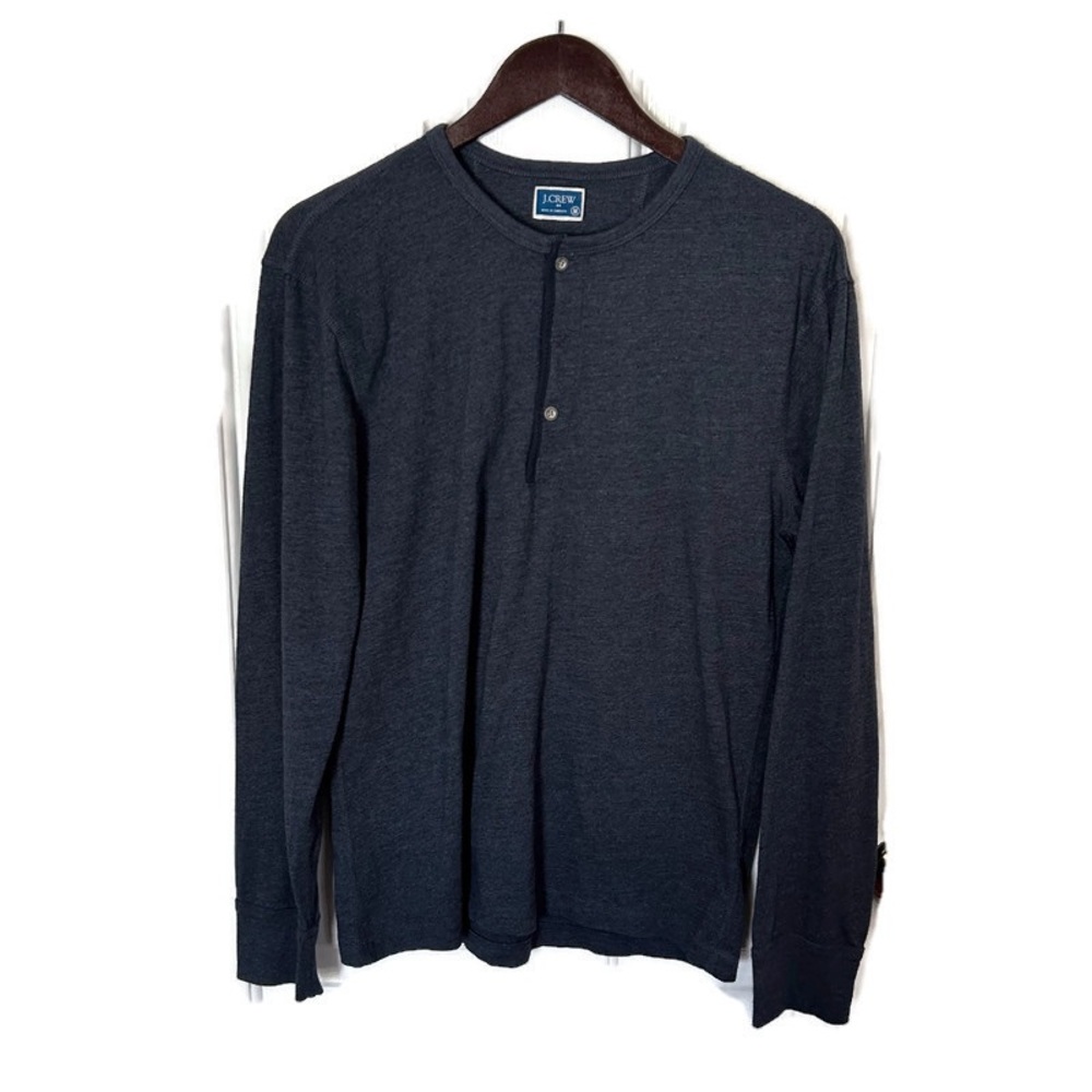 J.Crew Dark Gray Henley Shirt